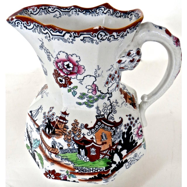 Six Piece "Mason's Ironstone" Toiletry Set, English, Circa 1835 For Sale - Image 16 of 18