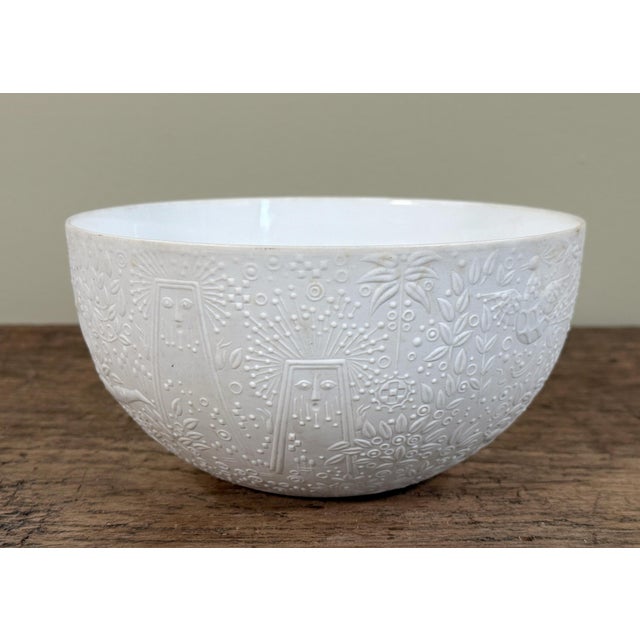 Bjorn Wiinblad Mid Century Modern Rosenthal Bjorn Wiinblad Die Zauberflöte White Porcelain Art Bowl For Sale - Image 4 of 9