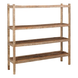 Vintage Slatted Shelves, 1950s For Sale