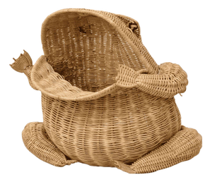 Rattan Frog Magazine Rack by Mario Lopez Torres