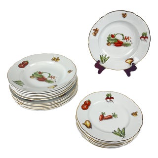 Le Potager Service for 6 from KG Lunéville, 1950s-1970s, Set of 18 For Sale