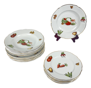 Le Potager Service for 6 from KG Lunéville, 1950s-1970s, Set of 18