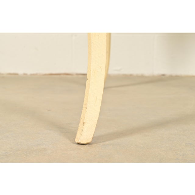 Drexel French Provincial Louis XV Walnut and Cream Lacquered Dining Table or Breakfast Table, 1962 For Sale - Image 9 of 11