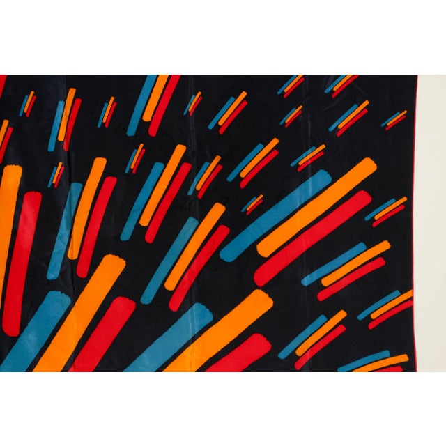 Textile Vintage CHRISTIAN FISCHBACHER for RAIFFEISEN Silk Scarf Hem Rolled 34 " x 34" For Sale - Image 7 of 12