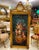 Rococo French Rococo Floral Panel – Ornate Gold Leaf Frame With Cherub & Garden Scene For Sale - Image 3 of 3