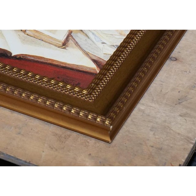 Library Setting Print, Framed For Sale - Image 4 of 11