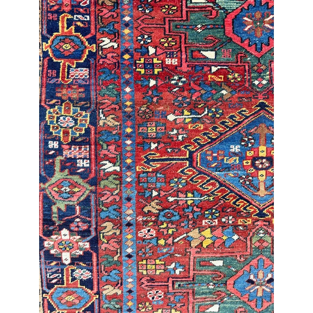 Antique Heriz Rug, 1890s For Sale - Image 13 of 18