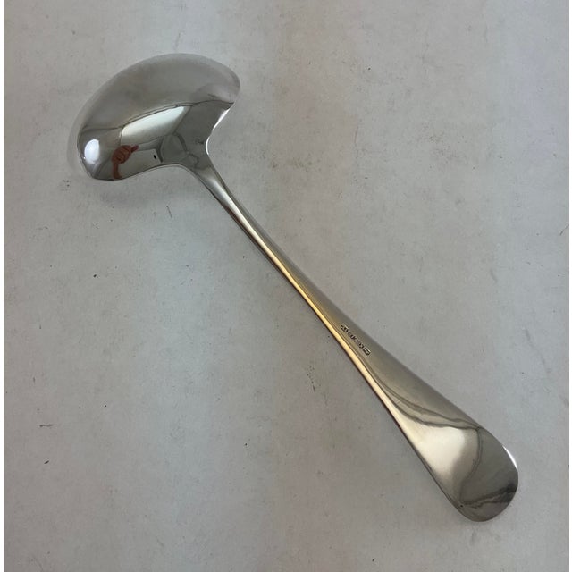 1980s Silver Sauce/Gravy Ladle, Feather Edge. For Sale In New York - Image 6 of 10
