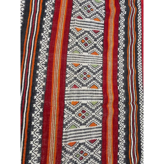 Vintage Tribal Berbere Moroccan Kilim Rug , 1950s For Sale - Image 13 of 18