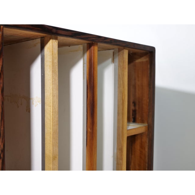 Mid-Century Modern Document Vinyl LP Chest of Drawers in Cherry, 1960s For Sale - Image 4 of 14