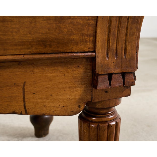 Repurposed 19th C. French Butcher Block Work Table Kitchen Island 8 Ft For Sale - Image 10 of 18