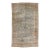 Antique Mashad Wool Rug With Allover Palmette Motifs & Muted Blue Patina For Sale