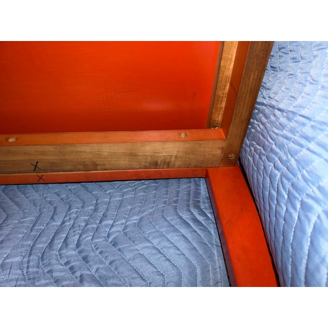 Vintage Dining Table With Extender Leaf Circa 1970s After Baughmann Style For Sale - Image 11 of 18