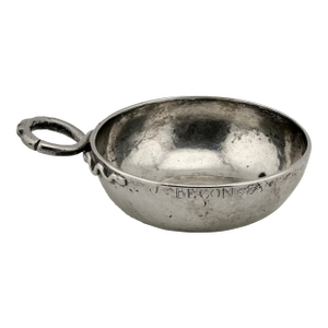 Rare Antique Very Early 19th Century French 800 Grade Coin Silver Tastevin - Sommelier Wine Tasters Cup