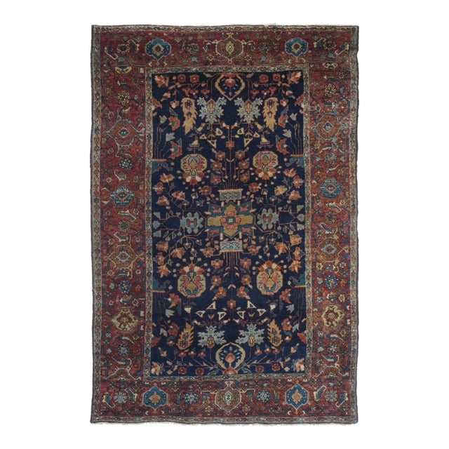 Antique Farahan Sarouk Rug 3'3'' x 4'11'' For Sale