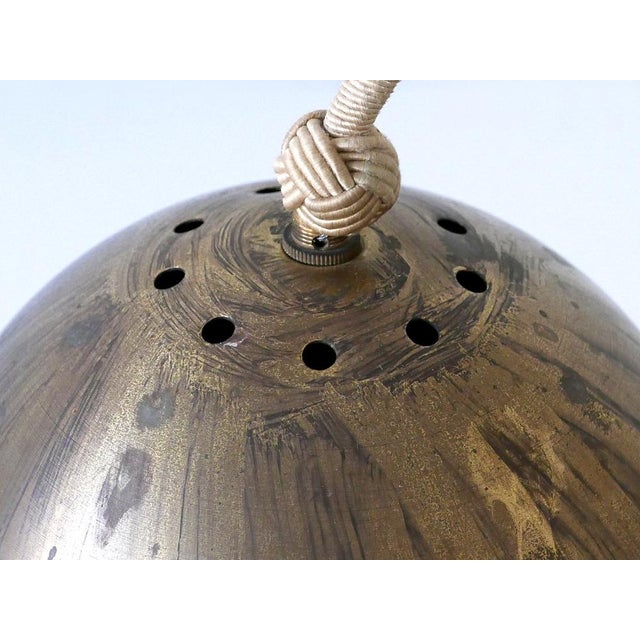 Mid-Century Modern Brass Pendant Lamp, Germany, 1950s For Sale - Image 16 of 18