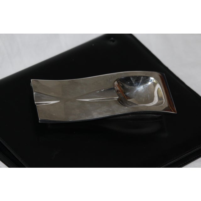 Metal Vintage Silver Cigar Ashtray, 1970s For Sale - Image 7 of 16