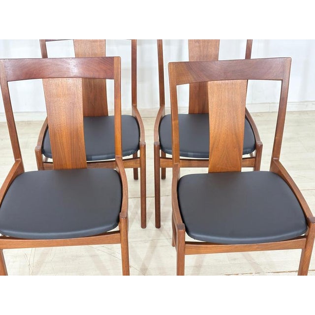 Vintage Dining Chairs in Teak by Albin Johansson, Set of 4 For Sale - Image 3 of 13