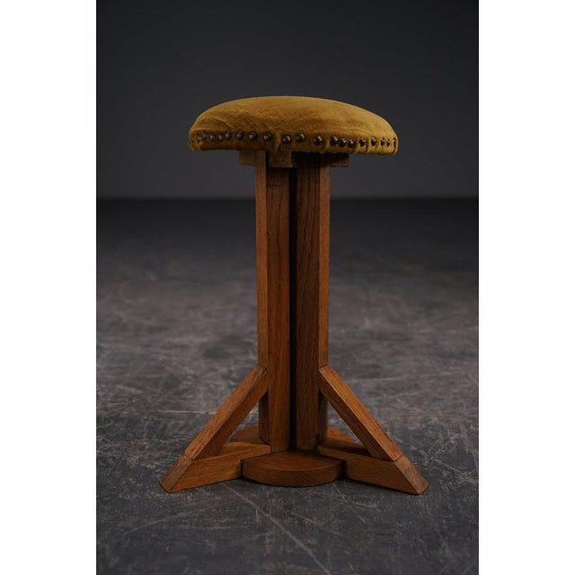 Vintage Architectural Stool, 1930s For Sale - Image 3 of 12