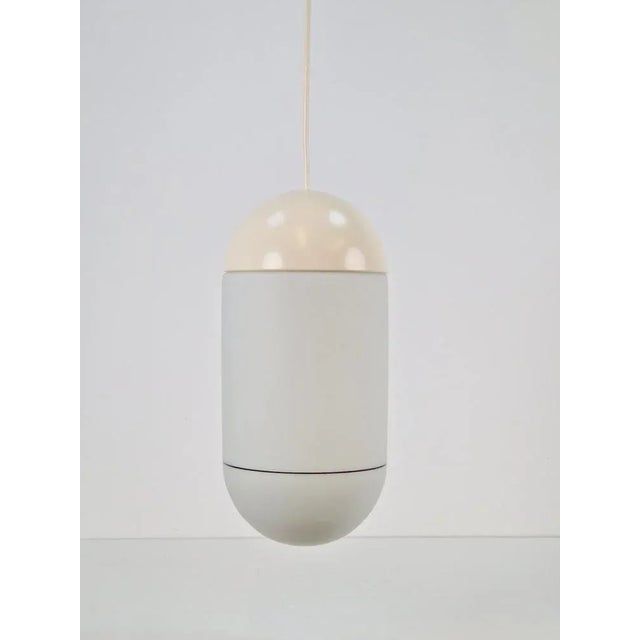 Metal Vintage Pill Pendant Lamp in Milk Glass from Peill & Putzler, Germany, 1960s For Sale - Image 7 of 17
