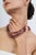 Gemstone Late 20th Century Style Natural Strawberry Quartz Multi-Strand Statement Necklace, 18" For Sale - Image 7 of 14
