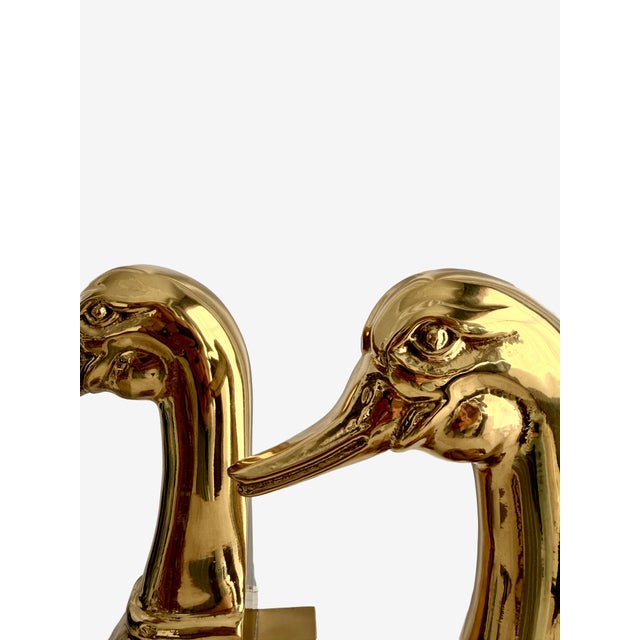 Polished Brass Bookends by Almazán, 1970s, Set of 2 For Sale - Image 9 of 11