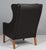 Black Model 2204 Wingback Chair in Leather by Børge Mogensen for Fredericia For Sale - Image 8 of 10