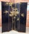 Wood Vintage Hand-Painted 4 Panel Chinese Folding Screen / Room Divider With Gold Gilded Panels For Sale - Image 7 of 11