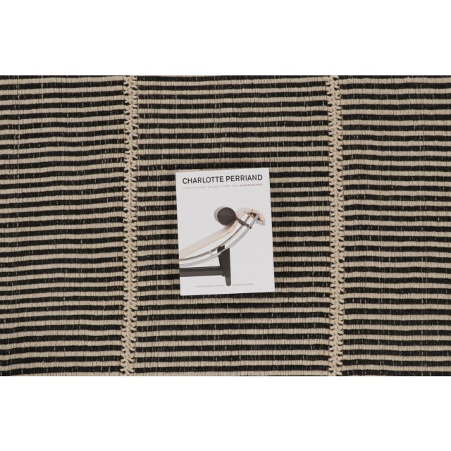 Rug & Kilim’s Contemporary Kilim, Beige with Black Textural Stripes For Sale - Image 10 of 10