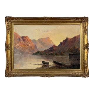 Francis E. Jamieson (1895-1950) - Sunset on Loch Fyne (C. 1925, Oil on Canvas) For Sale