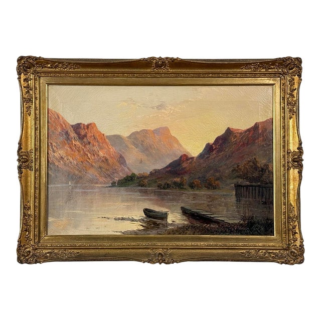 Francis E. Jamieson (1895-1950) - Sunset on Loch Fyne (C. 1925, Oil on Canvas) For Sale