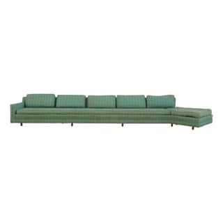 Harvey Probber Green Angle Sofa For Sale