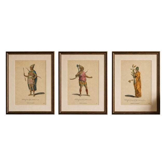East Indies Figures & Tribal Dress, 1749, Engraving, Set of 3 For Sale - Image 9 of 9