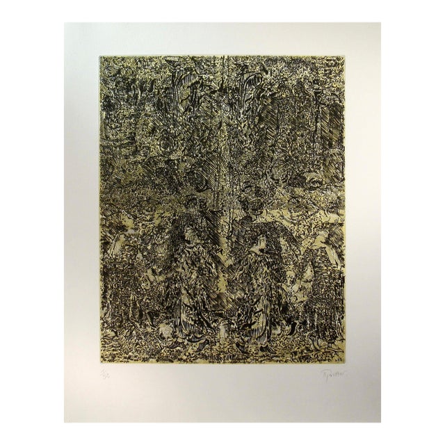 Francois Rouan Sans Titre Ii C. 1980 Original Print For Sale