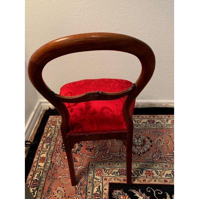 Antique Victorian Balloon Back Chair For Sale - Image 12 of 13