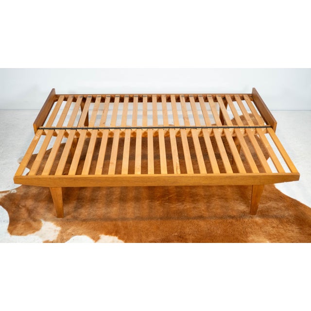 Mid-Century Expanding Ib Hylander Attr. Oak Daybed by Tanu Toiviainen, 1960s For Sale - Image 11 of 18