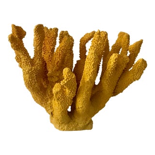 Large Canary Yellow Faux Coral Branch For Sale