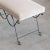 Brown Iron Double Loop Bench, Brown Mohair For Sale - Image 8 of 9