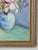 Early 20th Century Oil Painting Colorful Still Life of Irises in a Blue Vase For Sale In New York - Image 6 of 15