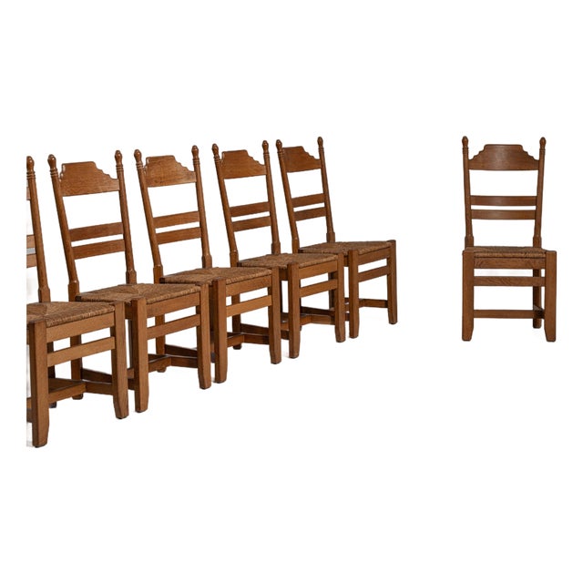 19th Century France Amber Wood Dining Chair For Sale