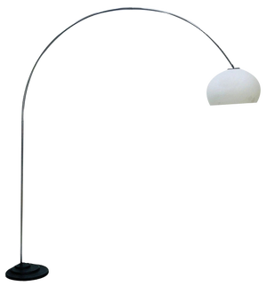 Large Mid-Century Space Age Italian Arched Floor Lamp, 1970s