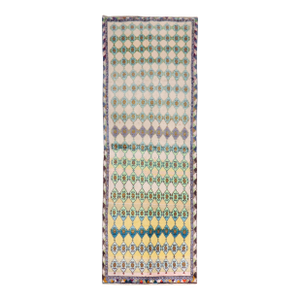 Vintage Zabihi Collection Persian Deco Cotton Runner