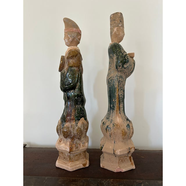 Glazed Terracotta Chinese Statues For Sale - Image 4 of 11