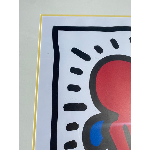 Keith Haring 1990s Large Keith Haring Estate Authorized Offset Lithograph "Best Buddies" For Sale - Image 4 of 15