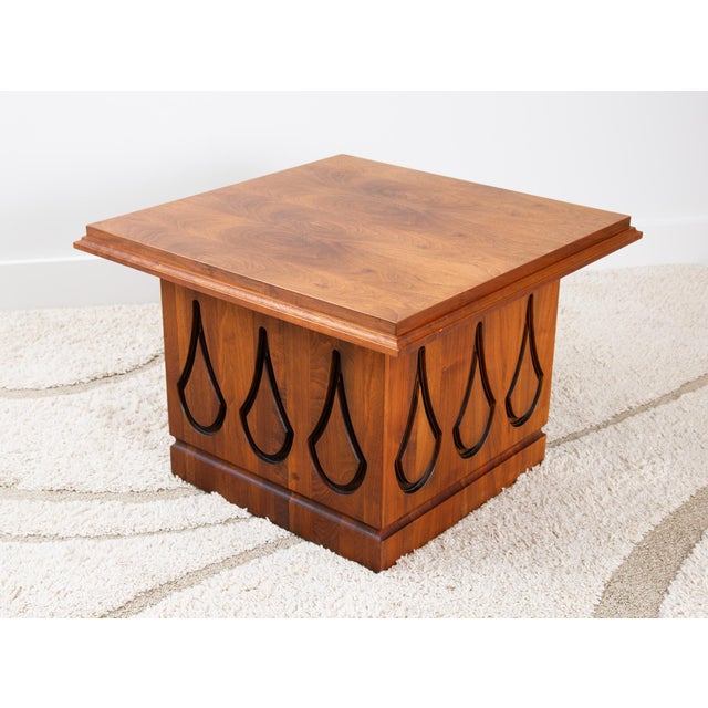 Mid-Century Modern Vintage Walnut Side Table For Sale - Image 3 of 7