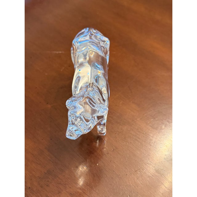 Figurative Baccarat Crystal Ox Figurine For Sale - Image 3 of 10