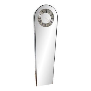1970s Mid-Century Modern Howard Miller Smoked Lucite Grandfather Clock - Model 677 For Sale