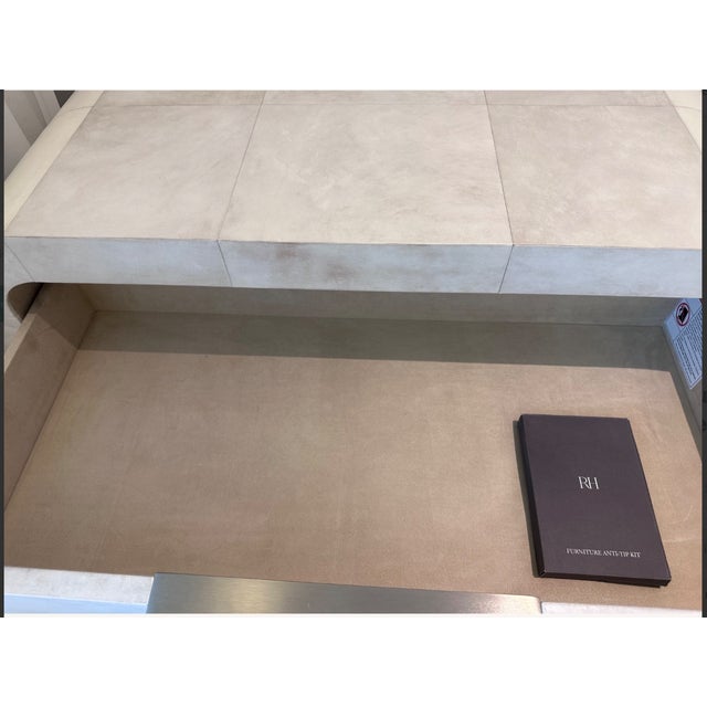 Restoration Hardware Lucien Parchment Tall Dresser For Sale In Miami - Image 6 of 7