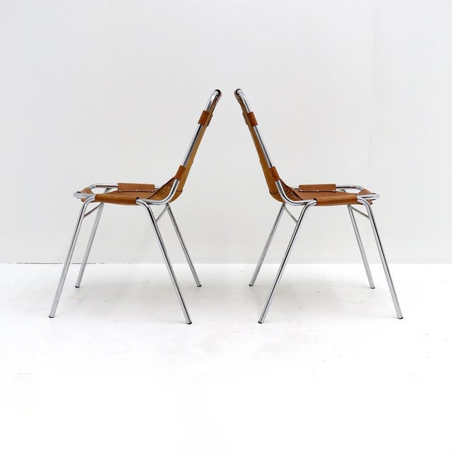 Metal ‘Les Arcs’ Chairs Selected by Charlotte Perriand, 1960 For Sale - Image 7 of 11