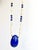 2020s Artisan Lapis Lazuli & Mother of Pearl Sterling Silver Three Piece Jewelry Parure Set For Sale - Image 5 of 9